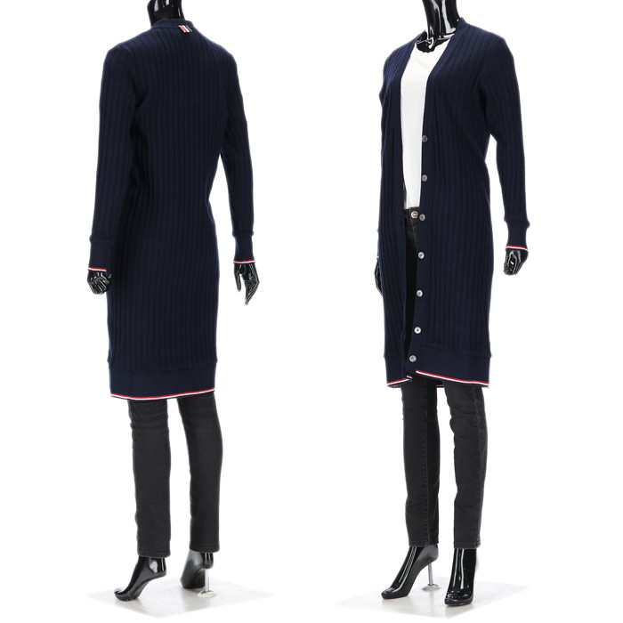 톰브라운 캐시미어 여성 가디건 드레스 FJT246A J0048 415