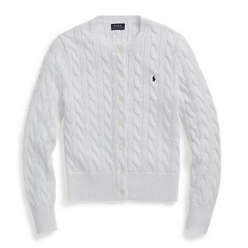 폴로랄프로렌 여성 케이블 니트 코튼 크루넥 카디건 WMPOSWENDW20107100