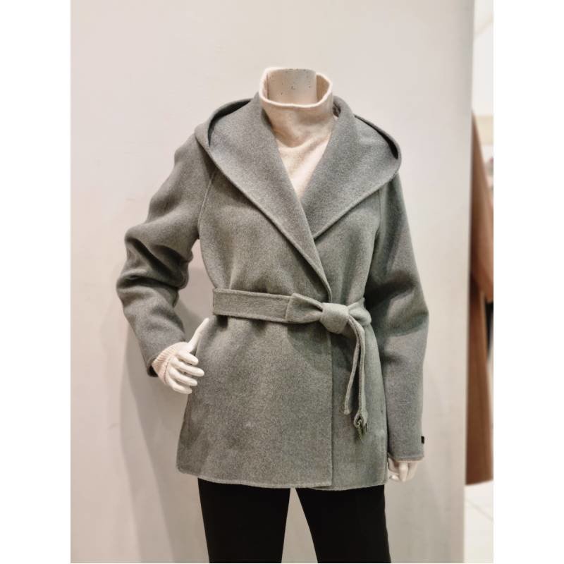 더아이잗(TheIzzat) 여성 캐시미어 후드 코트 IMBA0CT07