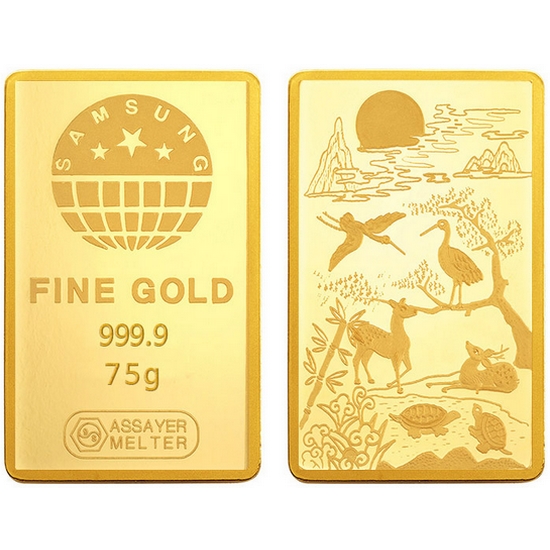 삼성금거래소  십장생 골드바 75g