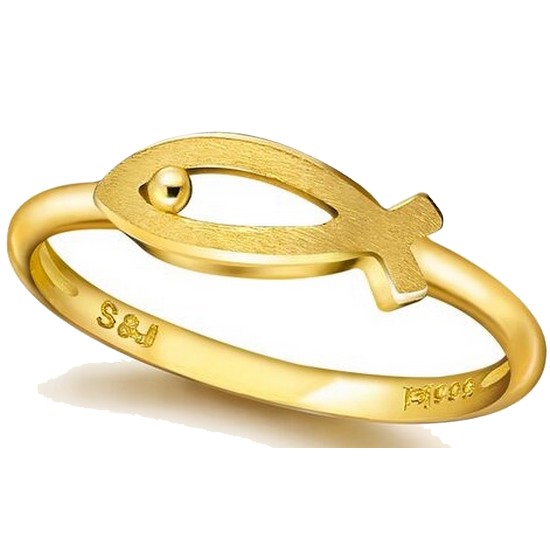 수앤진골드  물고기 베이직 반지 1.875g