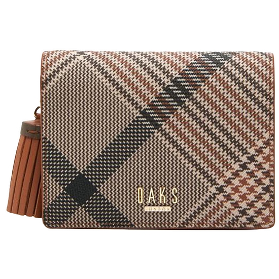 닥스 여성 태슬 체크패턴 카드지갑_DCWA3E328W2