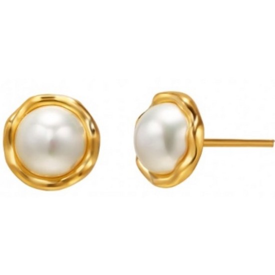 한국금다이아몬드  라느 진주 침 귀걸이 1.875g