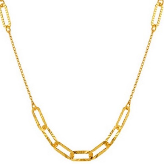 한국금다이아몬드  여자 목걸이 체인 빗살 3.75g