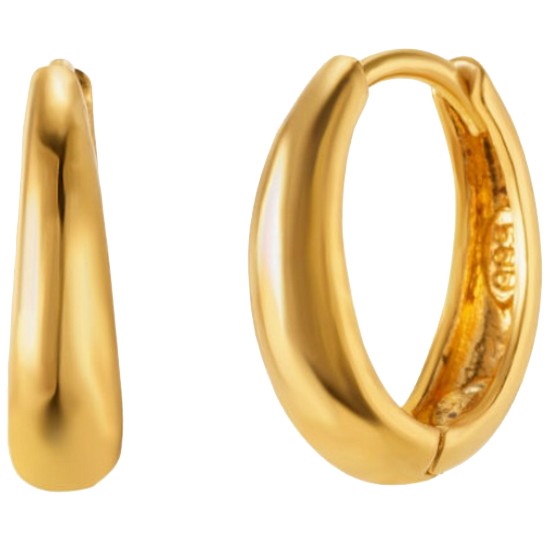 한국금다이아몬드  여자 원터치 귀걸이 볼드 물방울 유광 3.75g