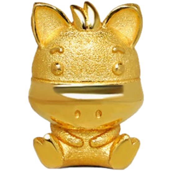 한국금다이아몬드  말 기념품 십이지신 피규어 3g