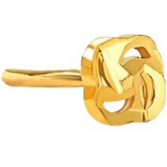 한국금다이아몬드  한쪽 미니 귀걸이 왕관 0.33g