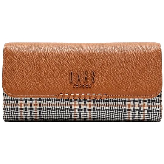 닥스 체크 배색 장지갑 DCWA2E621W2