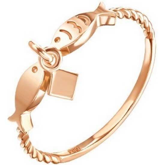 골드앤  18K 키싱피쉬 반지