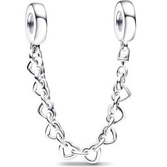 판도라  링크드 하트 세이프티 체인 참 792274C00 05