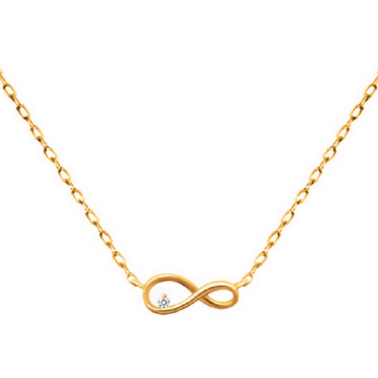 브리앙  18K 인피니티 다이아몬드 목걸이