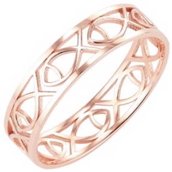 도로시 14K 행운 물고기 패턴 반지