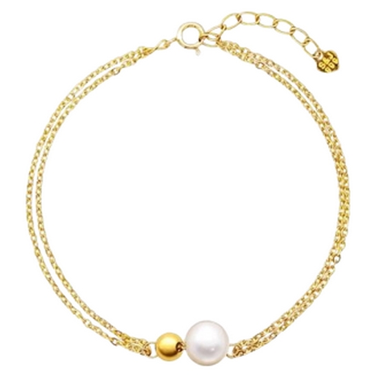 수앤진골드  진주 볼 팔찌 2.5g