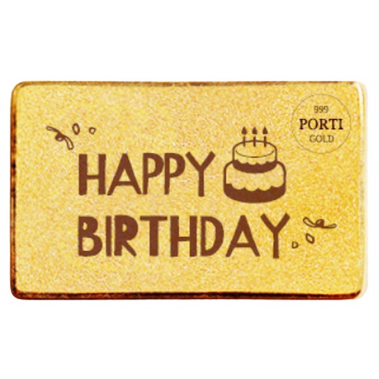 뽀르띠  생일선물 편지 골드바 1g
