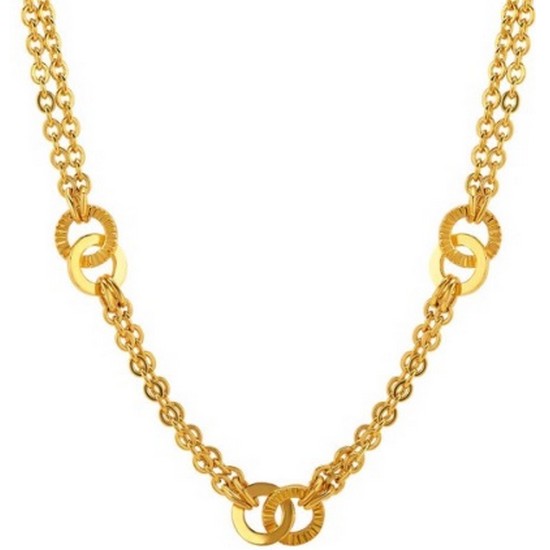 한국금다이아몬드  여자 목걸이 체인 빗살 조인 18.75g