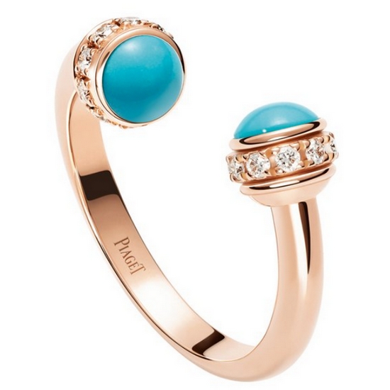 피아제  포제션 오픈 링 터콰이즈 G34P7D00