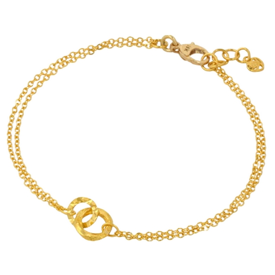 혼골드모아 골드모아 샤인 더블링 팔찌 3.75g