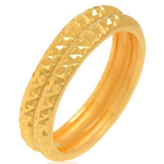 혼골드모아 골드모아 여자 레이어드 컷팅 실반지 쌍가락지 3.75g