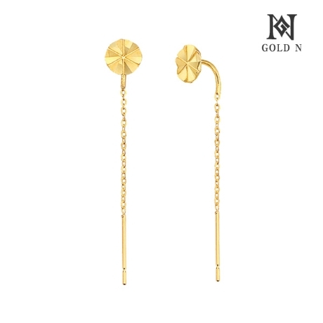 골드앤  14K 꽃망울 롱드롭 귀걸이