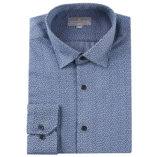 카운테스마라 슬림핏 긴소매 프린트 기모 남방겸용 셔츠 CDHR4C6303N0