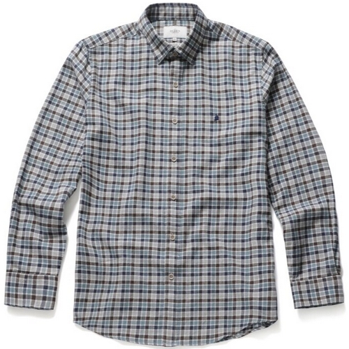 올젠 베이직 깅엄체크 셔츠_ZOA4WC1302