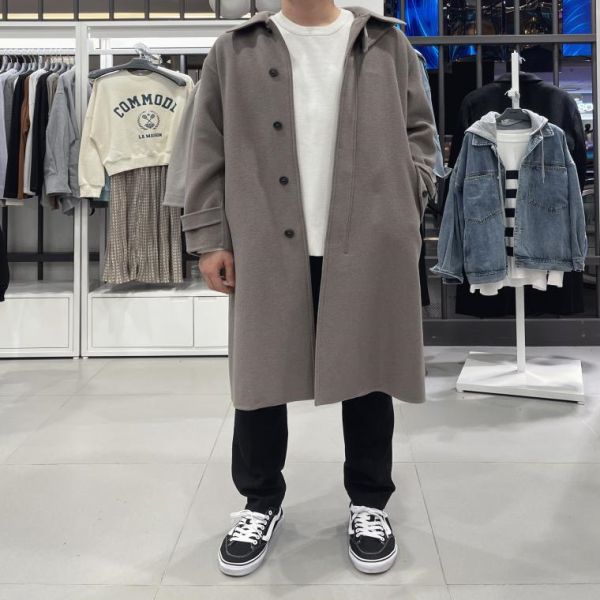 애드혹 남성 오버핏 발마칸 코트 HYAHC11