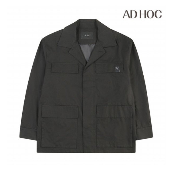 애드혹 남성 오버핏 크롭 점퍼 KHAKI HW9UJ01