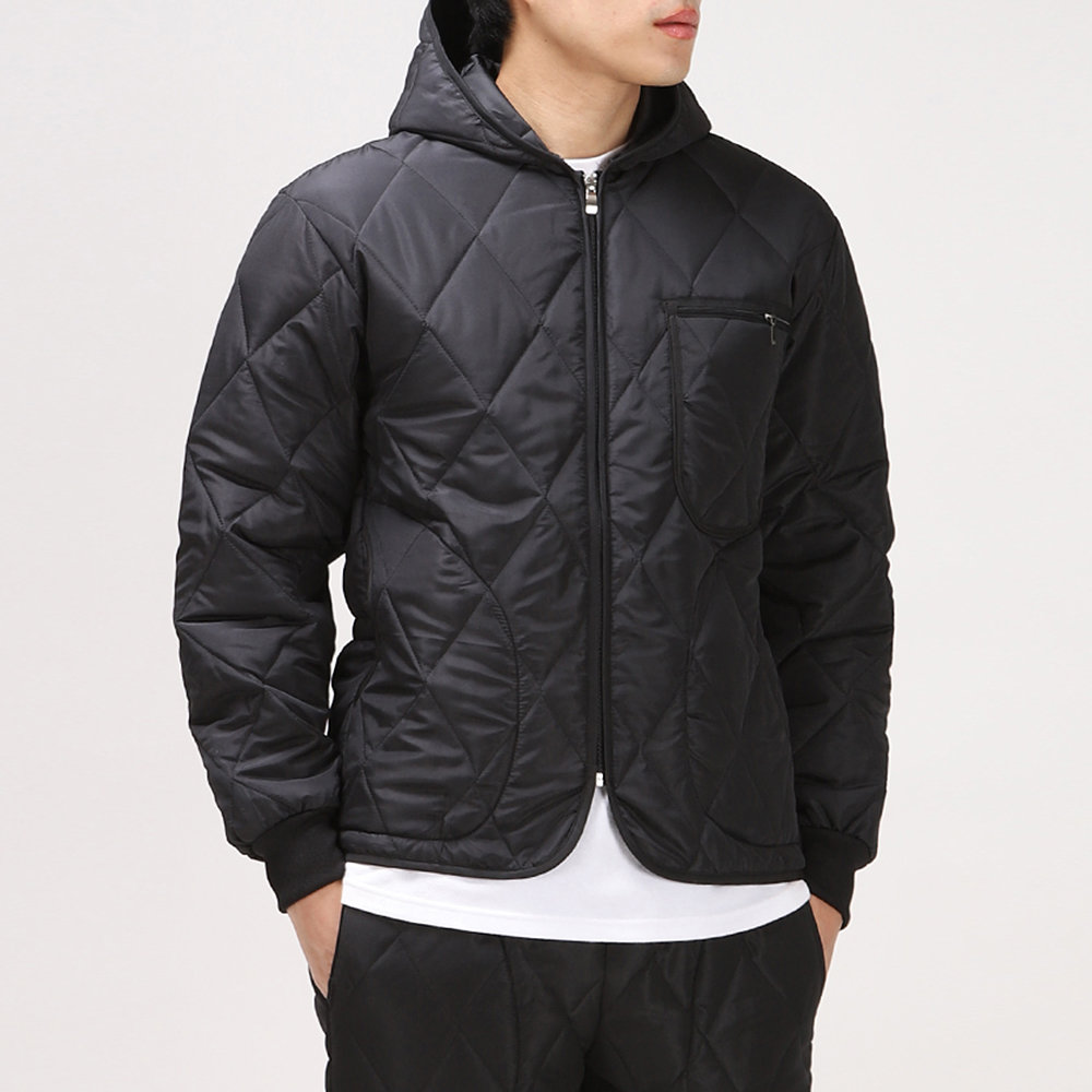 후앙스 무지 후드 깔깔이 누빔자켓 방한복 SDPD1359