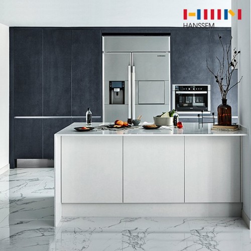 한샘  유로300 터치 키친 ㄱ자 냉장고장형