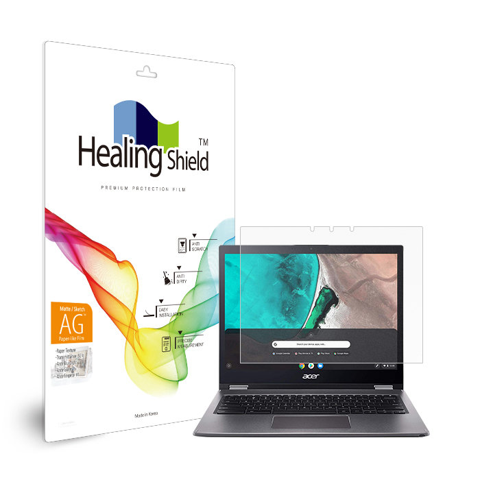폰트리 힐링쉴드 에이서 크롬북 스핀13 CP713 블루라이트차단 종이질감 지문방지 액정보호필름