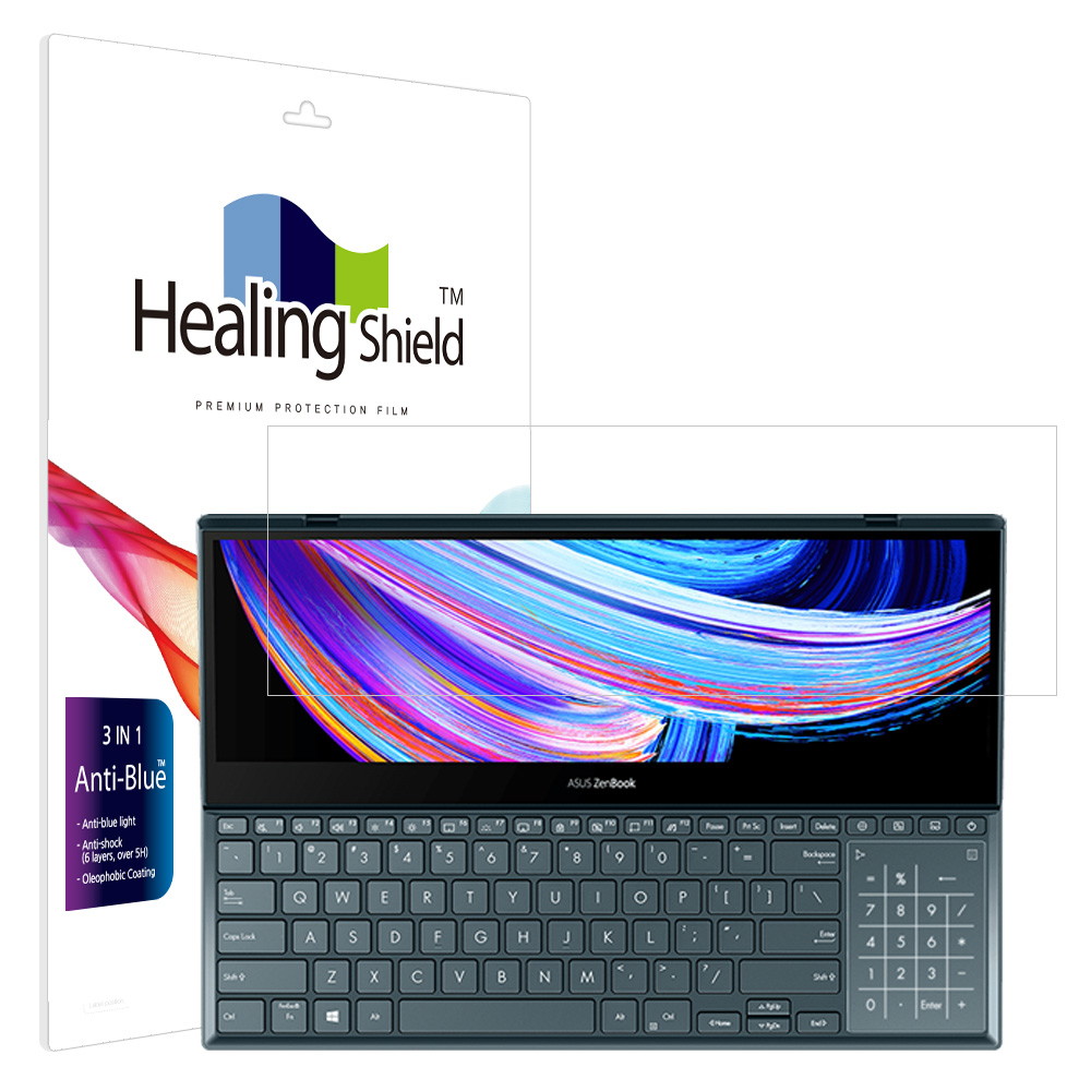 폰트리 힐링쉴드 ASUS 젠북 프로 듀오 15 OLED UX582LR 스크린패드 블루라이트차단 액정보호필름