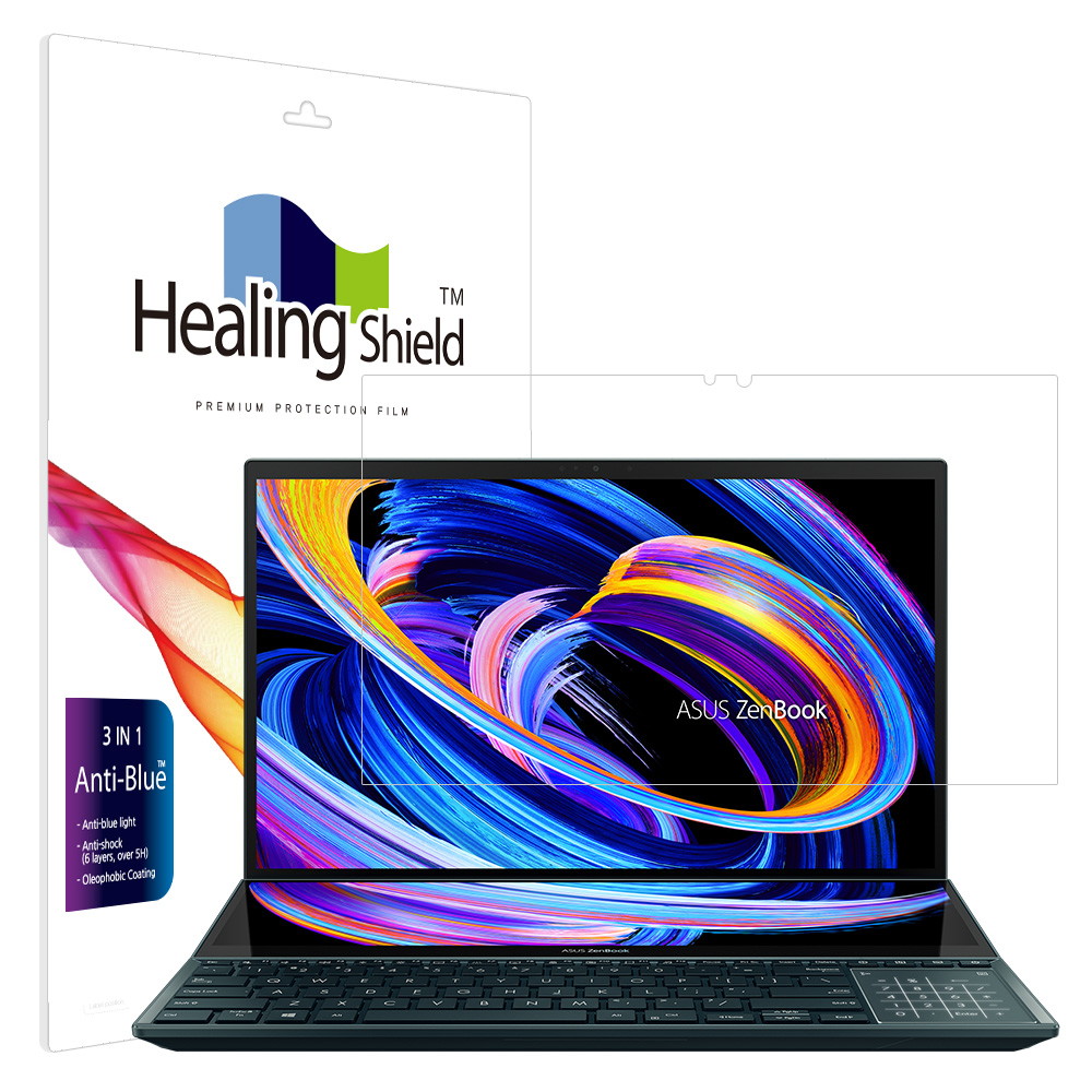 폰트리 힐링쉴드 ASUS 젠북 프로 듀오 15 OLED UX582LR 블루라이트차단 액정보호필름