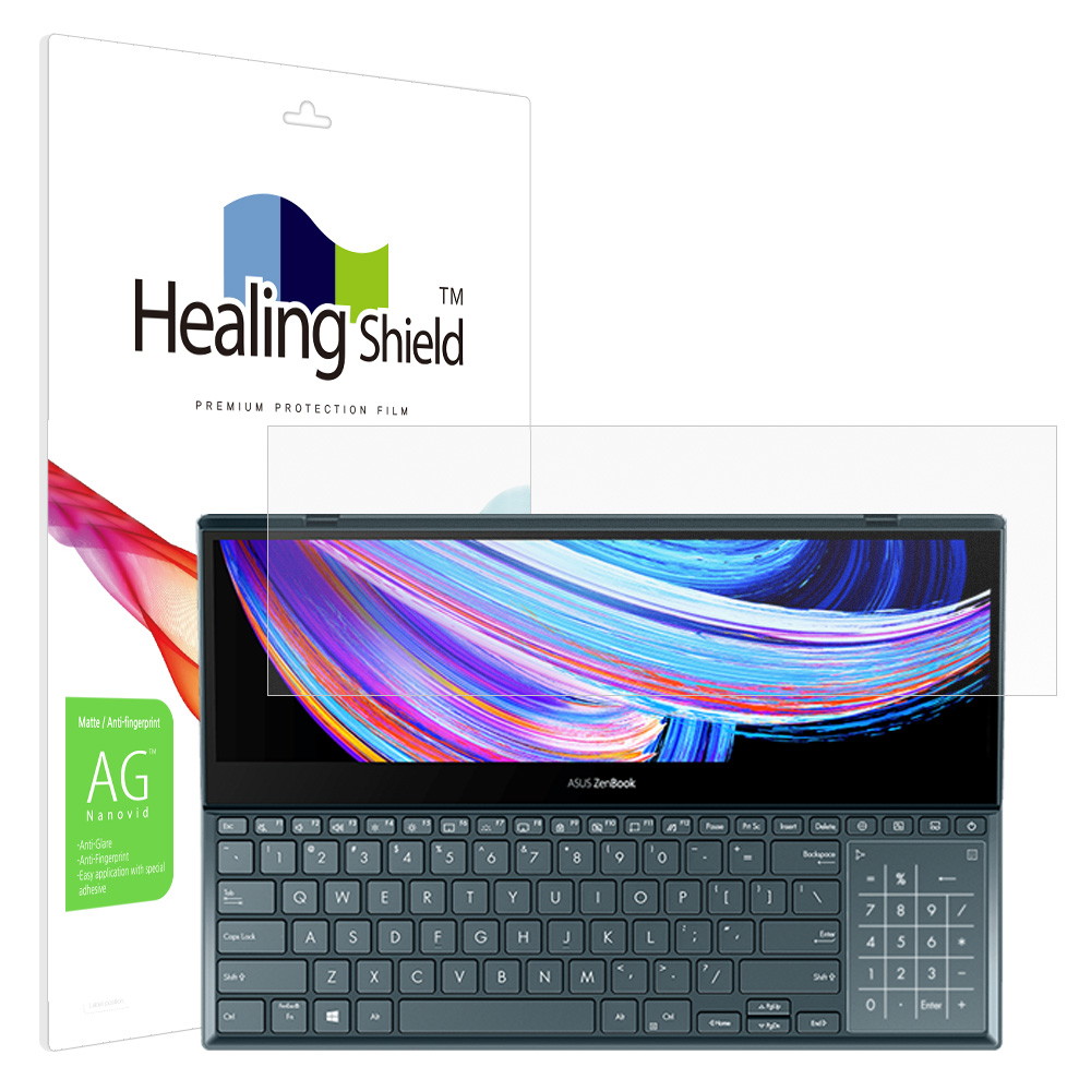 폰트리 힐링쉴드 ASUS 젠북 프로 듀오 15 OLED UX582LR 스크린패드 저반사 액정보호필름