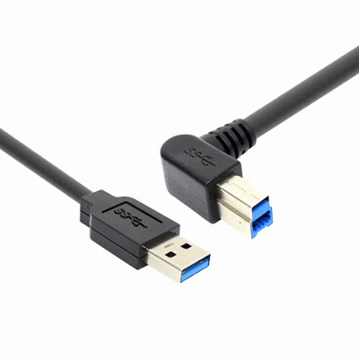 강원전자 NETmate USB3.0 AM-BM(왼쪽 꺾임) 케이블