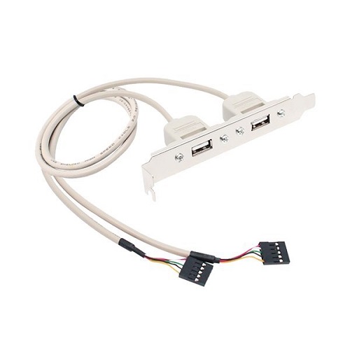 엠비에프  USB 2.0 2포트 확장 브라켓