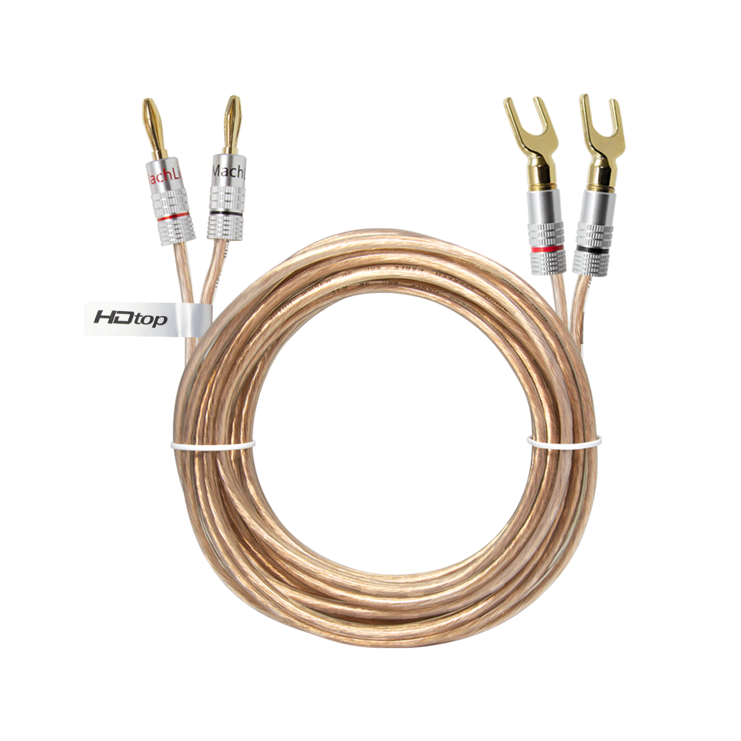 HDTOP  국산 바나나 TO 말굽 GGUK 80C 스피커케이블