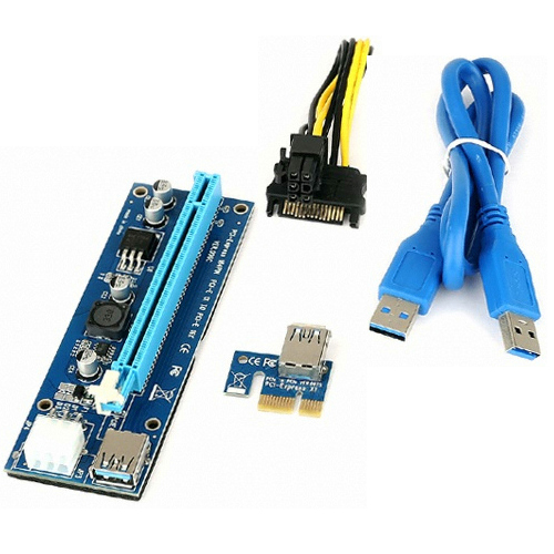 Anix  PCI-E 1x to 16x6P 라이져카드