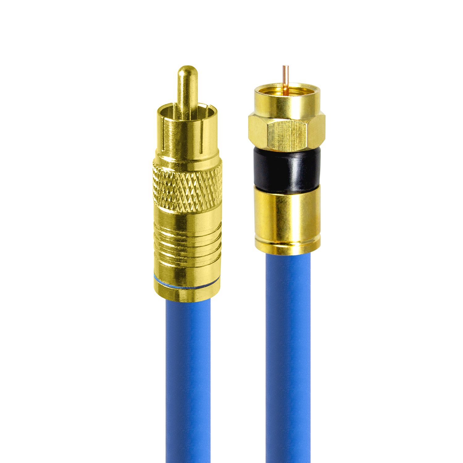 HDTOP  국산 골드 RCA to RF 블루 5C 동축 케이블