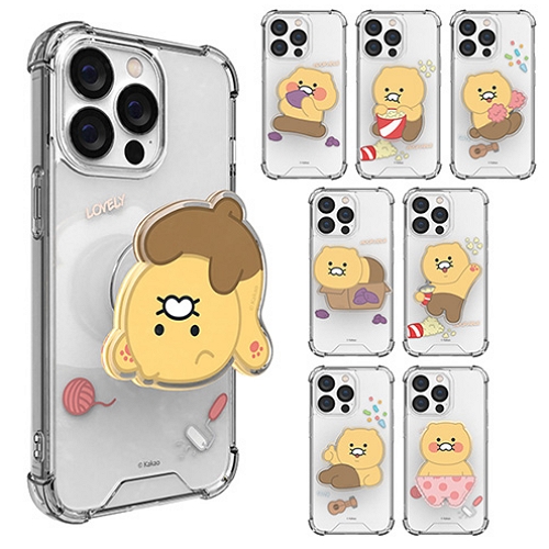 아이콘스 카카오프렌즈 갤럭시S10 5G 춘식이 에폭시 톡 투명방탄 강화 케이스