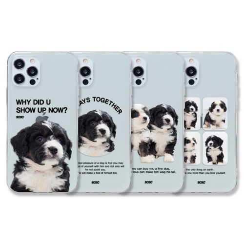 코쿼드  아이폰14 프로 맥스 9C9C 바둑이 클리어 케이스