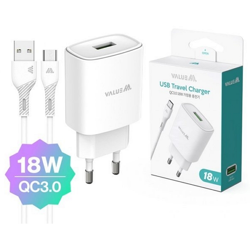 디엠케이코리아 밸류엠 18W 충전기 VM-N16MTUQC30