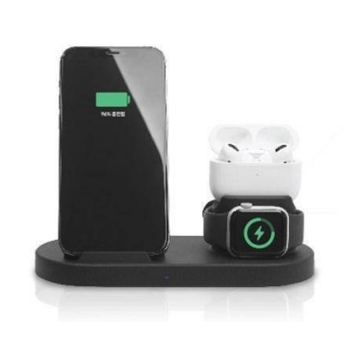 스마텍  15W 3in1 듀얼 코일 무선충전기 STQC-3in1