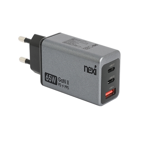 리버네트워크 NEXI PD PPS 65W 3포트 GaN 충전기 NX-UFC65W