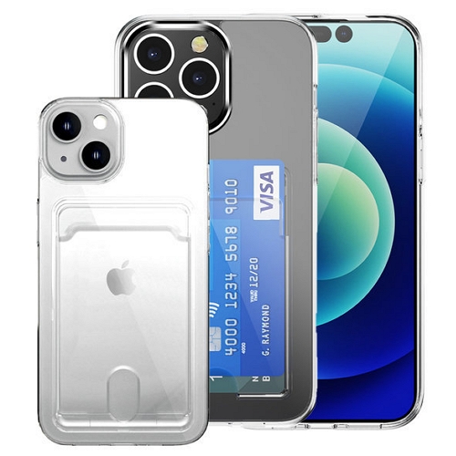 루카닉  아이폰14 프로 맥스 카드 슬롯 수납 하드 젤리 범퍼 케이스