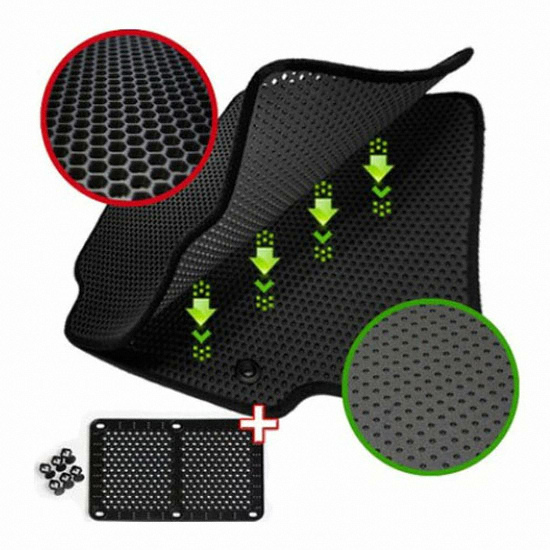 하이원  이중 벌집 블랙 EVA 카매트 [차종확인]