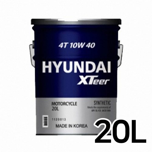 현대오일뱅크  엑스티어 4T 10W40 20L