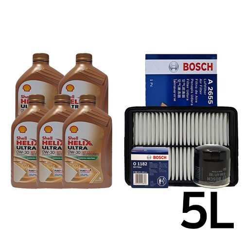 쉘  힐릭스 울트라 ECT C2/C3 0W30 5L +보쉬필터 아반떼AD 스포츠 1.6 가솔린 터보
