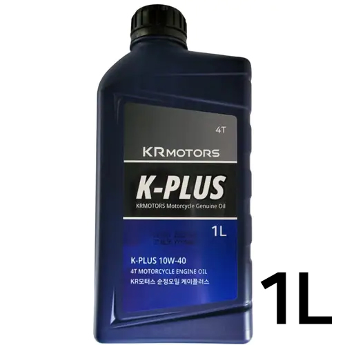 KR모터스  케이플러스 순정 엔진오일 10W40 4T 1L