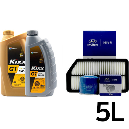 GS칼텍스 KIXX G1 5W30 + 순정필터 그랜져HG 2.4 가솔린