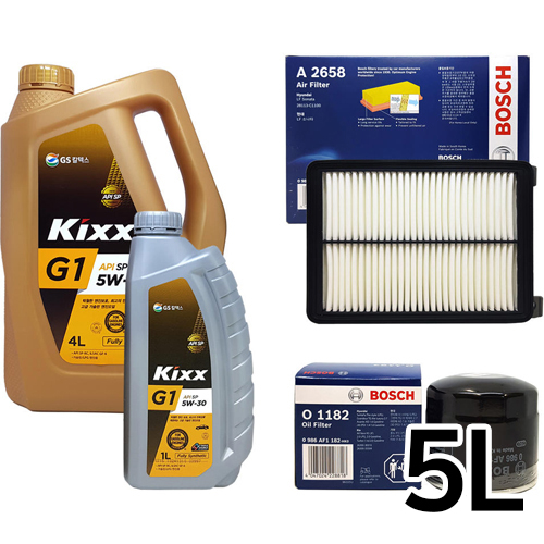 GS칼텍스 KIXX G1 5W30 + 보쉬필터 올뉴K7 2.4 가솔린